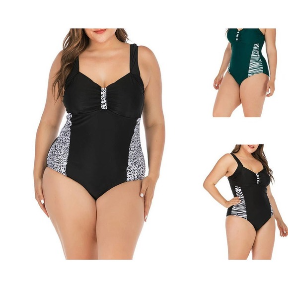 Women beach wear One-piece plus size swimsuit - Picture 1 of 7